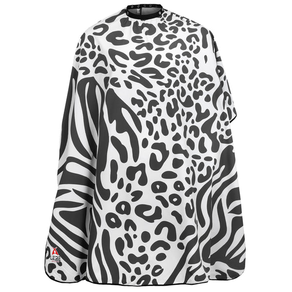 LE'RE BLACK LEOPARD CAPE